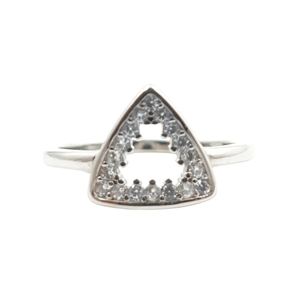 925 Sterling Silver Ring in Triangle Design